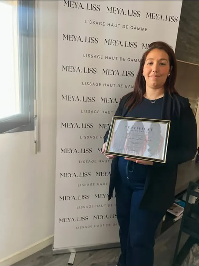Stagiaire certifiée à l'issue de la formation Meya Liss